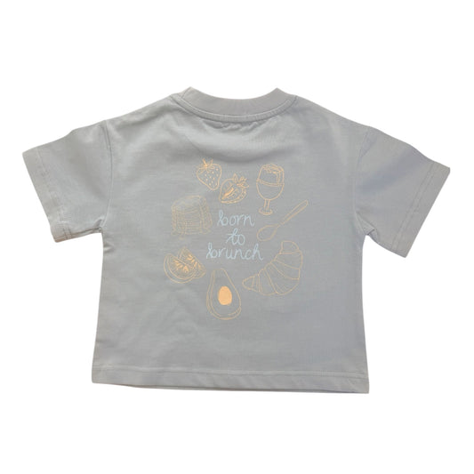 BORN TO BRUNCH TEE BLUE