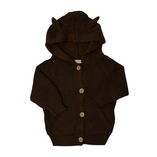Rory knitted unisex hooded cardigan